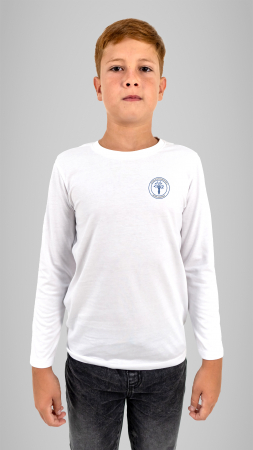 Școala Gimnazială Nr.6 Iacob Mureșianu, Brașov - Tricou cu manecă lungă alb Iacob Mureșianu Brașov
