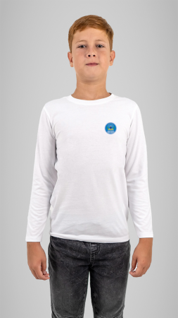 Școala Europeană Andrei Șaguna, Deva - Tricou cu manecă lungă alb Andrei Șaguna Deva