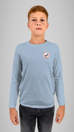 Școala Gimnazială Prof. Mihai Sîmbotin, Vrancea - Tricou cu manecă lungă sky blue Prof. Mihai Sîmbotin Vrancea