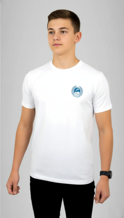 Liceul cu Program Sportiv Focșani - Tricou cu mânecă scurtă alb LPS Focșani