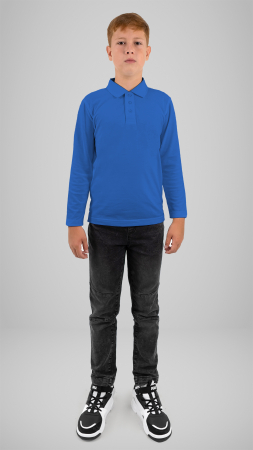 Tricou polo cu manecă lungă royal [1]