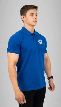 Liceul cu Program Sportiv Focșani - Tricou Polo cu mânecă scurtă albastru LPS Focșani