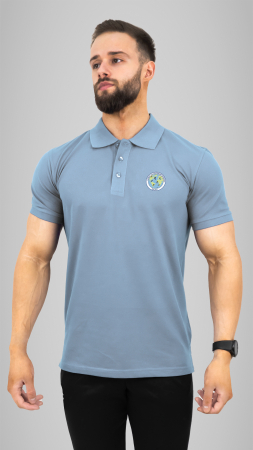 Liceul cu Program Sportiv, Galați - Tricou polo cu manecă scurtă sky blue LPS Galați