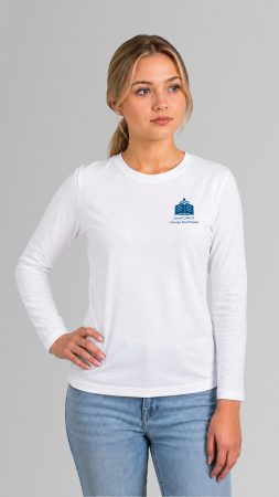 Liceul UMFST George Emil Palade, Târgu-Mureș - Tricou Premium cu manecă lungă alb UMFST George Emil Palade