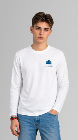 Tricou Premium cu manecă lungă alb UMFST George Emil Palade [1]