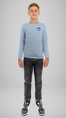 Tricou Premium cu manecă lungă sky blue Ion Chinezu Sântana de Mureș [1]