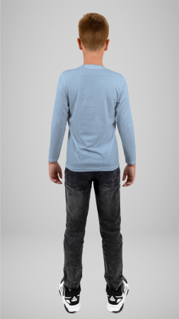 Tricou Premium cu manecă lungă sky blue Ion Chinezu Sântana de Mureș [2]