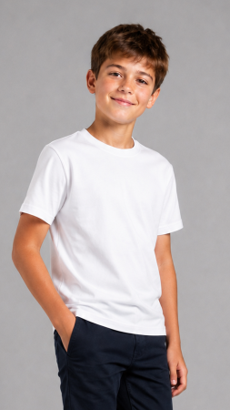 Școala Omega, Nazna - Tricou Premium cu mânecă scurtă alb Omega Nazna