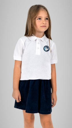 Școala Gimnazială Ion Chinezu, Sântana de Mureș - Tricou Premium polo cu manecă scurtă alb Ion Chinezu Sântana de Mureș