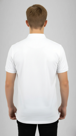 Tricou Premium polo cu manecă scurtă alb LPS TG Mureș [2]