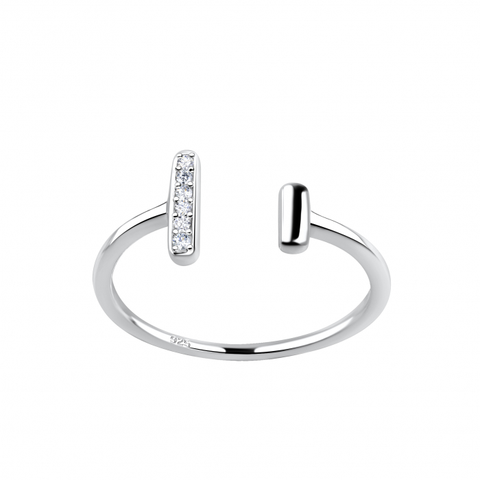 Inel Opened Bar Cubic Zirconia [1]