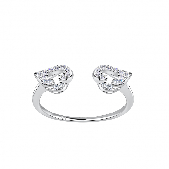 Inel Opened Heart Cubic Zirconia [1]