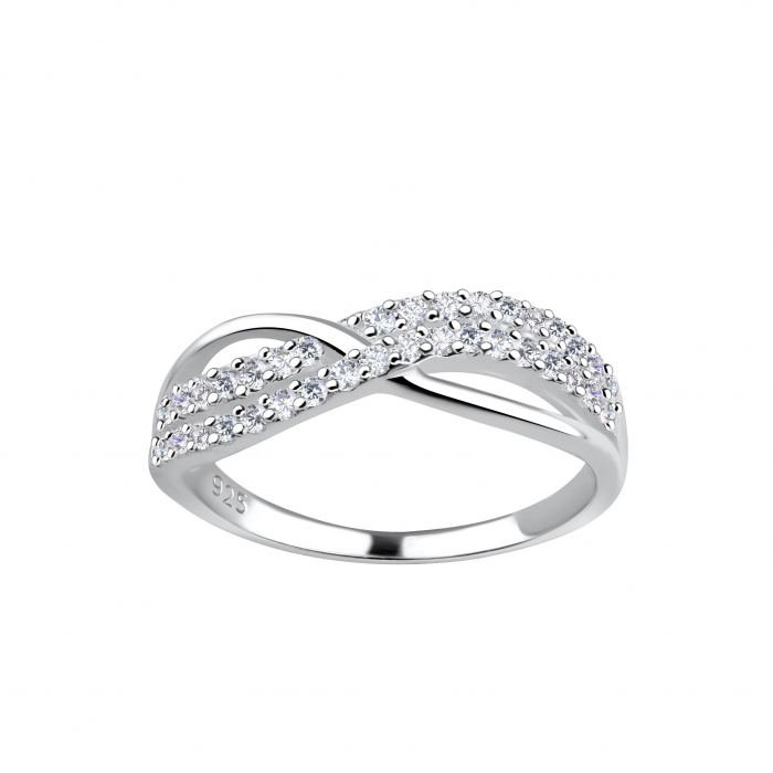 Inel Twisted Cubic Zirconia [1]