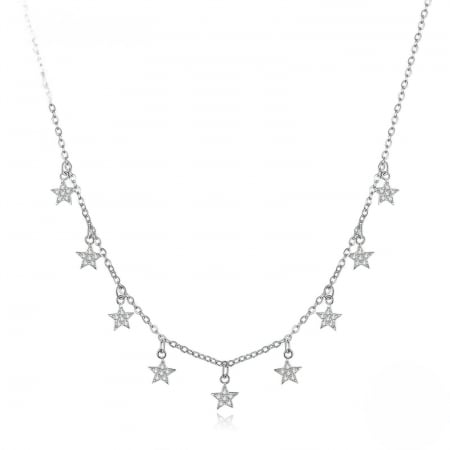 COLIERE - Colier Silver Stars