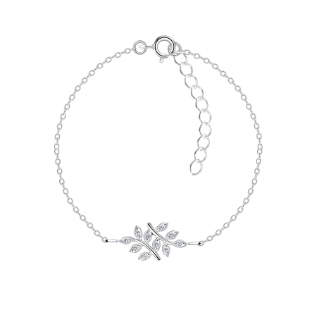 BRĂȚĂRI - Brățară Olive Leaf Cubic Zirconia