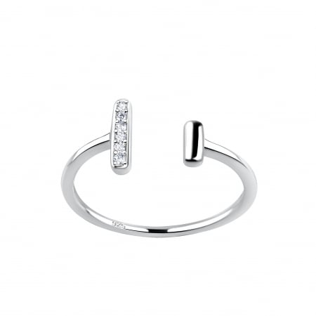 INELE - Inel Opened Bar Cubic Zirconia