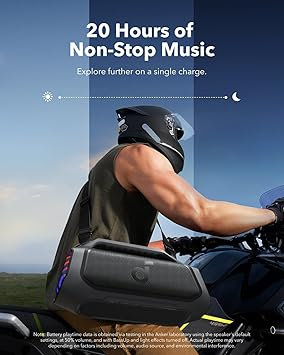 Boxa portabila Anker Soundcore Boom 2 Plus, 140W, BassUp 2.0, IPX7, Lumini RGB, Baterie externa, Bluetooth 5.3, Negru [3]