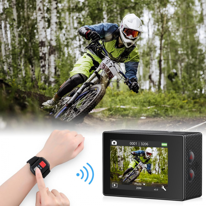 Camera sport Akaso EK7000 Pro, 4K/25FPS, 20MP, waterproof [7]