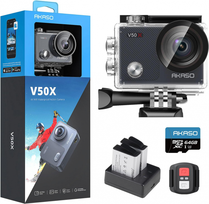 Camera sport Akaso V50X, 4K 30 FPS, 20 MP [1]