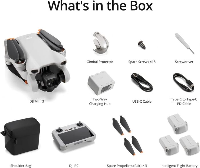 Drona DJI Mini 3 Fly More Combo + Smart Controller [8]