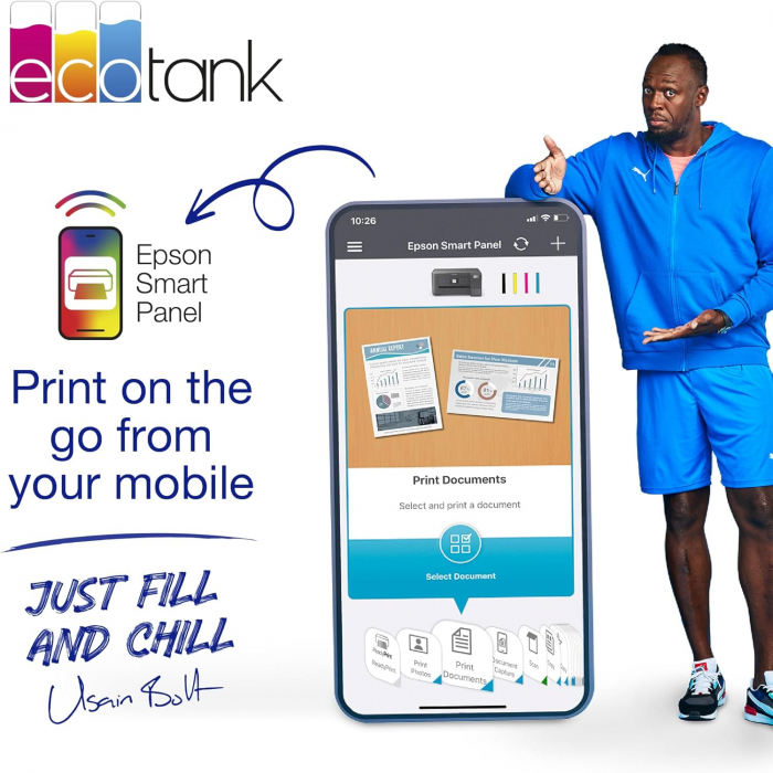 Epson EcoTank ET-2856, Inkjet, A4, 5760 x 1440, Wi-Fi [6]