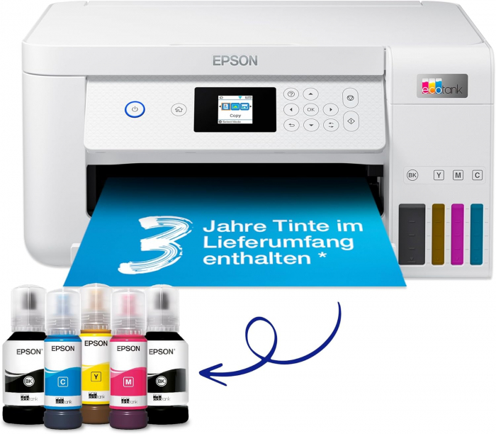 Epson EcoTank ET-2856, Inkjet, A4, 5760 x 1440, Wi-Fi [1]