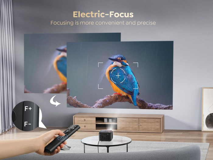 Mini Videoproiector TOPTRO TR25, Full HD 1080P, 8500 lumeni 5G WiFi Bluetooth Home Cinema, portabil cu afisaj de 240 inchi [3]