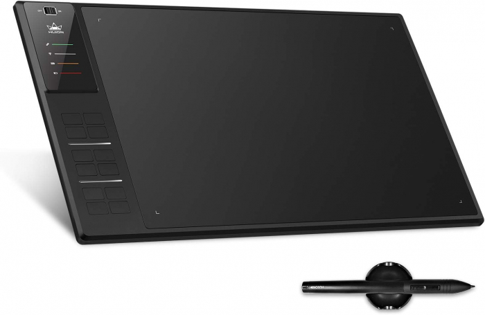 Tableta grafica cu stylus Huion WH1409 V2, Wireless, 8192 niveluri presiune, Negru [1]