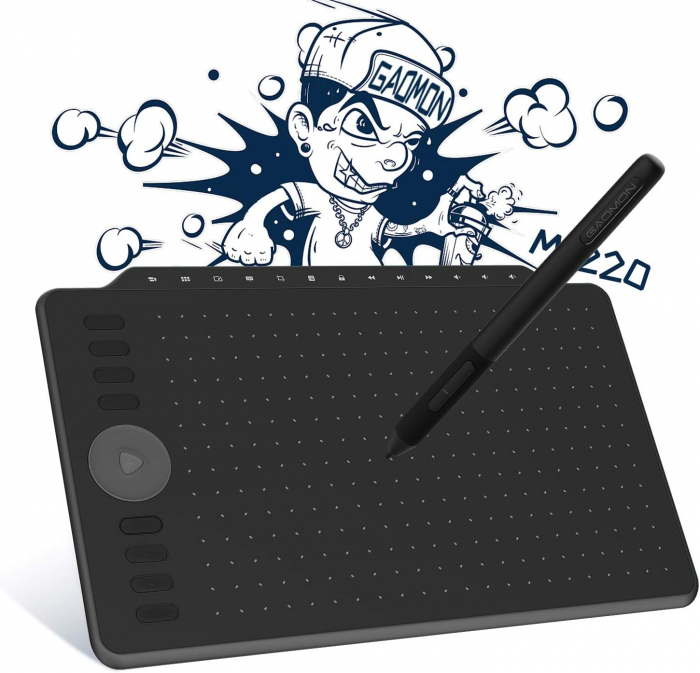 Tableta grafica GAOMON M1220, 12", Stilou 8192 niveluri sensibilitate, compatibila Android/Windows/Mac OS, Negru [1]