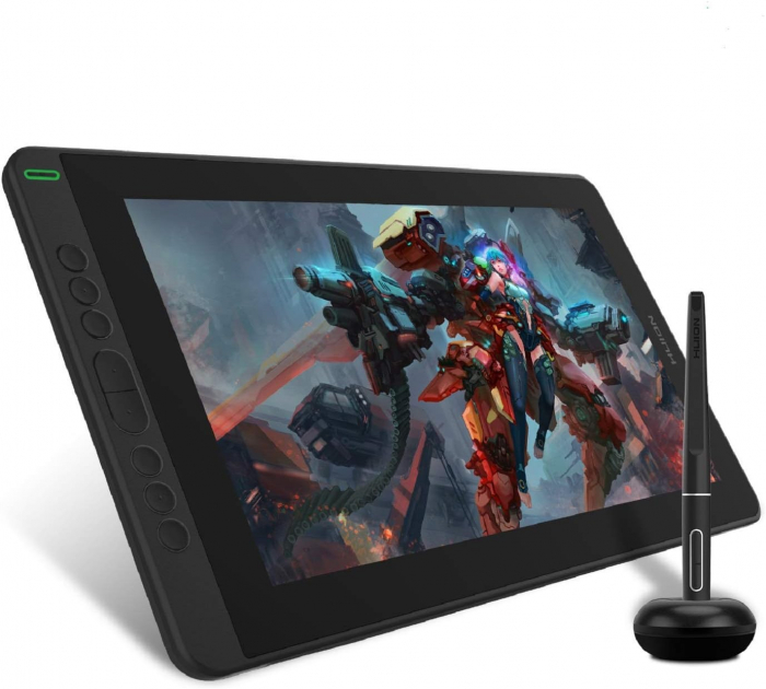 Tableta grafica Huion Kamvas 13, USB C/HDMI, Stilou PW517, Cosmo Black [1]