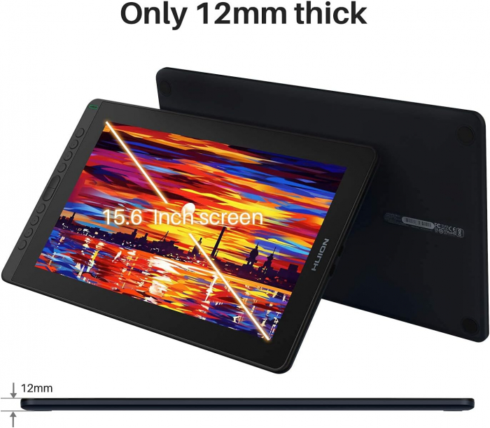 Tableta grafica Huion Kamvas 16 (2021) 15.6" FHD, IPS, USB-C, TILT, 8192 niveluri presiune, include, Manusa, 10 varfuri de rezerva [2]