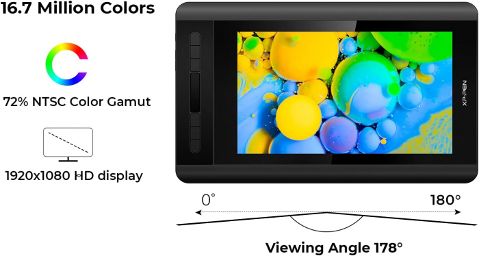 Tableta grafica XP-PEN Artist 12, 11.6" FHD, 8192 niveluri presiune, include Artrage 5, Manusa, 8 varfuri de rezerva [3]