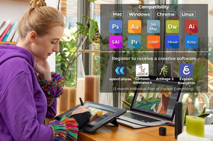 Tableta grafica XP-PEN Artist 12, 11.6" FHD, 8192 niveluri presiune, include Artrage 5, Manusa, 8 varfuri de rezerva [6]