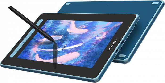 Tableta grafica XP-PEN Artist 12 GEN 2, 11.9" FHD Laminat, TILT, USB Type-C, 94% RGB, include Pen X3 Elite, Manusa, 10 varfuri de rezerva, Albastru [1]