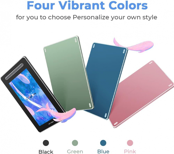 Tableta grafica XP-PEN Artist 12 GEN 2, 11.9" FHD Laminat, TILT, USB Type-C, 94% RGB, include Pen X3 Elite, Manusa, 10 varfuri de rezerva, Negru [3]