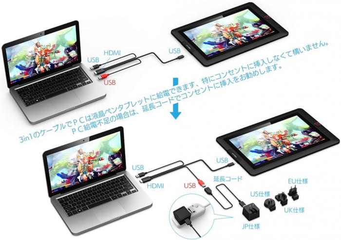 Tableta grafica XP-PEN Artist 15.6" Pro, Display FHD, TILT, 8192 niveluri presiune, include Artrage 5, Manusa, 8 varfuri de rezerva [5]