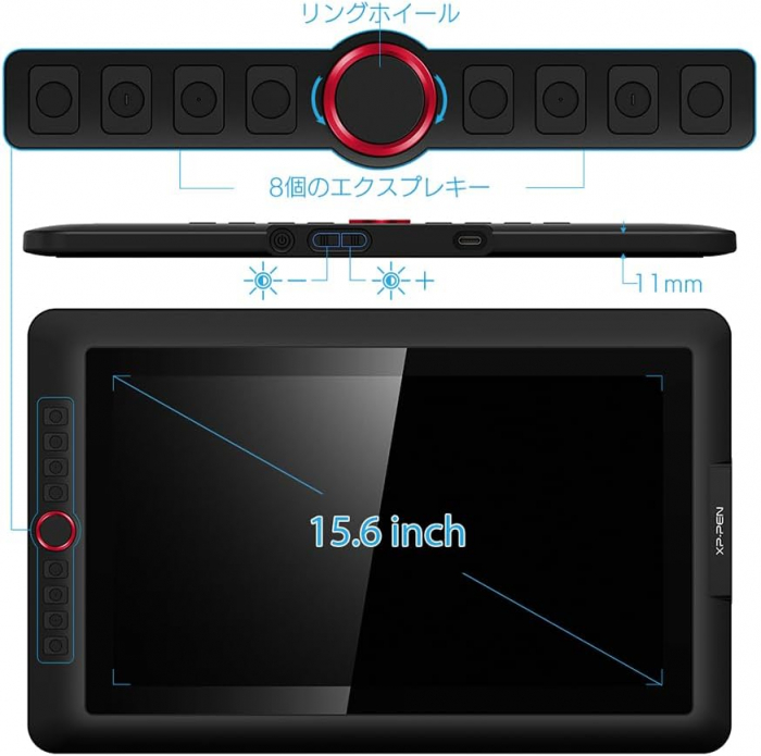 Tableta grafica XP-PEN Artist 15.6" Pro, Display FHD, TILT, 8192 niveluri presiune, include Artrage 5, Manusa, 8 varfuri de rezerva [4]