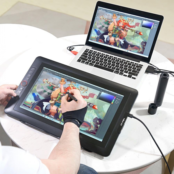 Tableta grafica XP-PEN Artist 15.6" Pro, Display FHD, TILT, 8192 niveluri presiune, include Artrage 5, Manusa, 8 varfuri de rezerva [2]