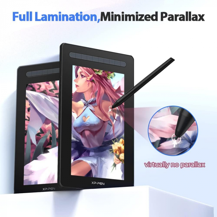 Tableta grafica XP-PEN Artist 16 GEN 2, 15.4" FHD Laminat, TILT, USB Type-C, 94% RGB, include Pen X3 Elite, Manusa, 10 varfuri de rezerva, Negru [6]