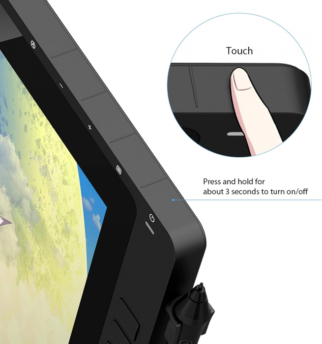 Tableta grafica XP-PEN Artist 22R PRO, 21.5" FHD, 82% RGB, include Stand Ajustabil, Artrage 5, Manusa, 8 varfuri de rezerva, TYPE-C [3]