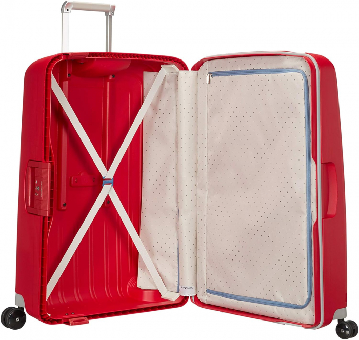 Troller Samsonite S'Cure Spinner, Crimson Red, 4 roti, 81 cm [3]