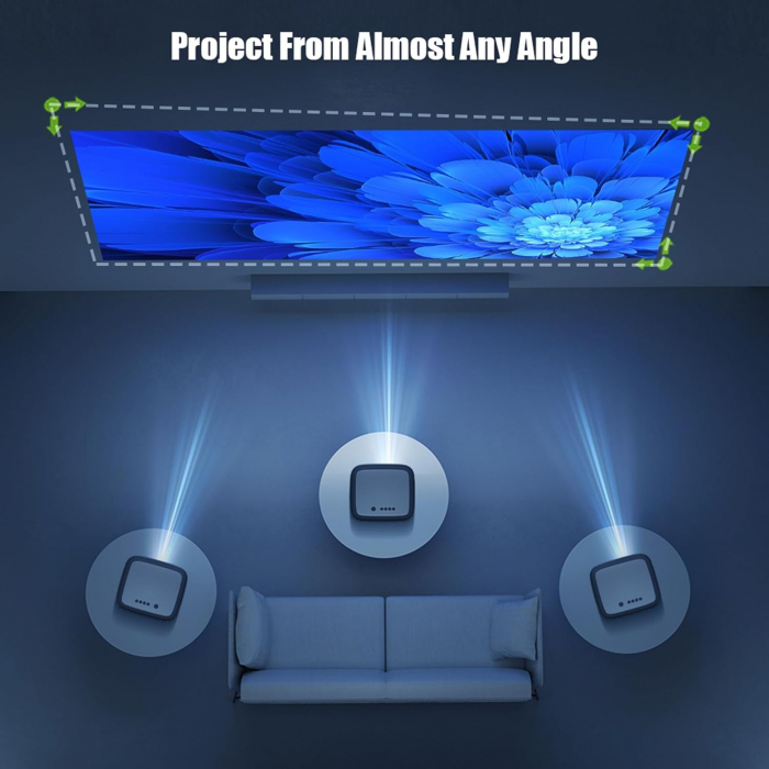 Videoproiector Byintek X25, Full HD, 680 ANSI lumeni, Android 9.0 [3]