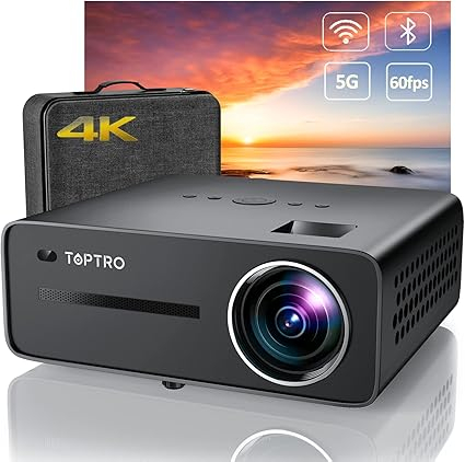 Videoproiector TOPTRO x5, 5G WiFi Bluetooth 4K, Full HD 1080P [1]