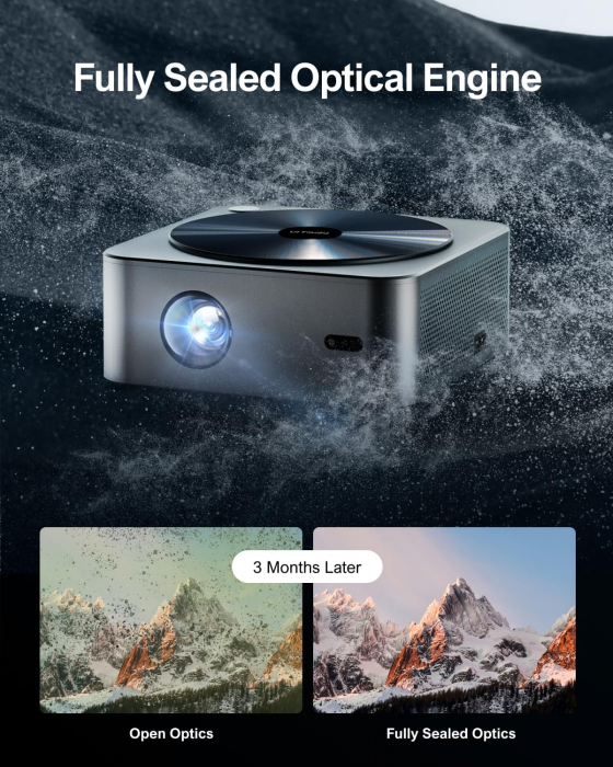 Videoproiector ULTIMEA Apollo P40 21000 lumeni 4k acceptat cu focalizare automata/Keystone, Full HD 1080P nativ Home Cinema [6]