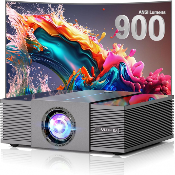 Videoproiector ULTIMEA Apollo P60 WiFi Bluetooth 900 ANSI Lumeni, FullHD, Suport 4K Home Cinema [1]