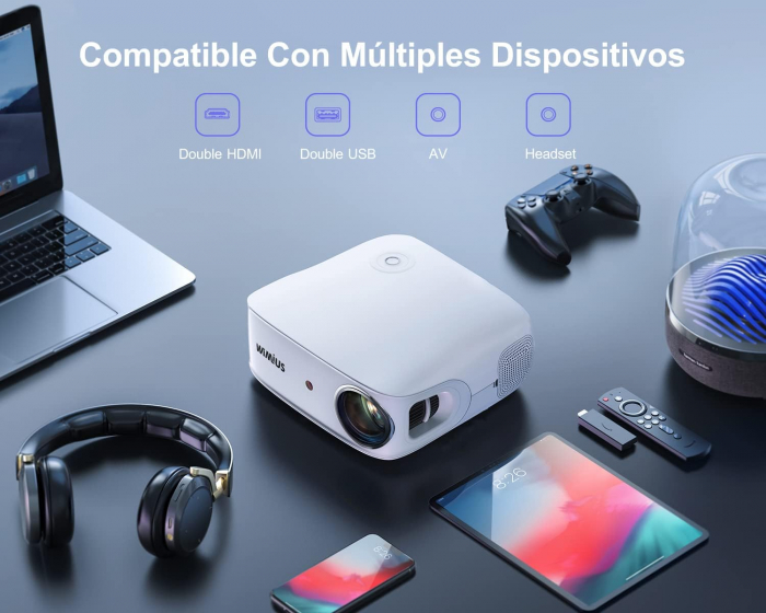 Videoproiector Wimius K7, 5G WiFi Bluetooth 9800 Lm [2]