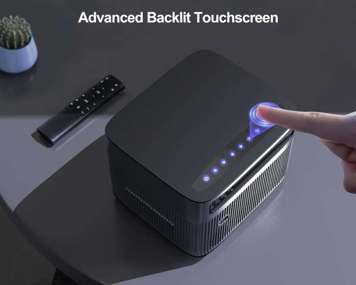 Videoproiector Wimius P64 WiFi Bluetooth Full HD 1080P, 600 ANSI Lumeni 4K Suport WiFi-6 Home Theater LED [2]