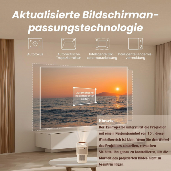 Videoproiector Yaber T2 Plus, Full HD 1080p, 450 ANSI lumeni [5]