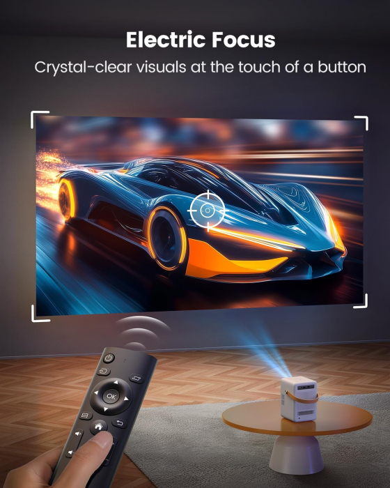 Viodeoproiector TOPTRO B1 cu WiFi and Bluetooth, Battery Powered Projector 1080P, TOPTRO Smart Portable Projector, Auto Focus Keystone, Outdoor Movie Projector for Phone/TV Stick [3]