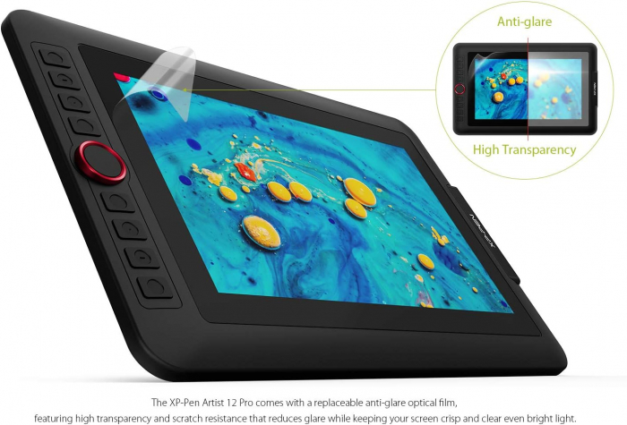 XP-PEN Artist 12 Pro Tableta grafica, 11.6" FHD, TILT, 8192 niveluri presiune, include Artrage 5, Manusa, 8 varfuri de rezerva [4]